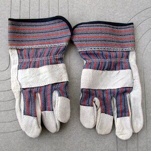Leather Palm Work Gloves Multi-Use Work Glove1 Pair Protective Industrial safety
